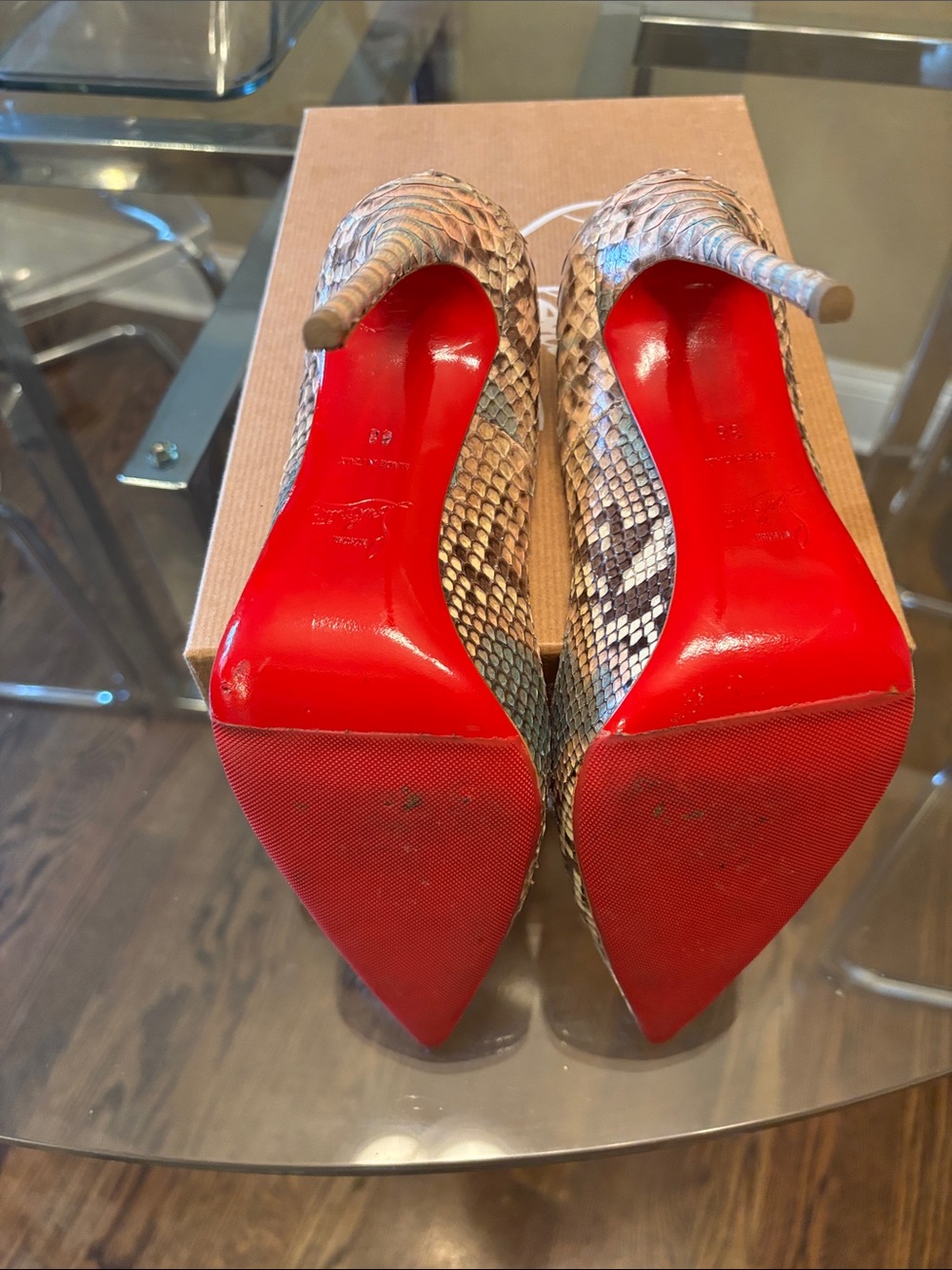 Christian Louboutin Python Pumps - Picture 5 of 8